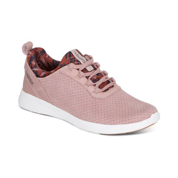Aetrex Women's Kimmy Arch Support Sneakers - Mauve | USA 1L50T5D